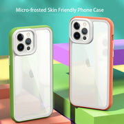 For iPhone 14 Pro Color Frame 2 in 1 Hollow Cooling Phone Case(Yellow)