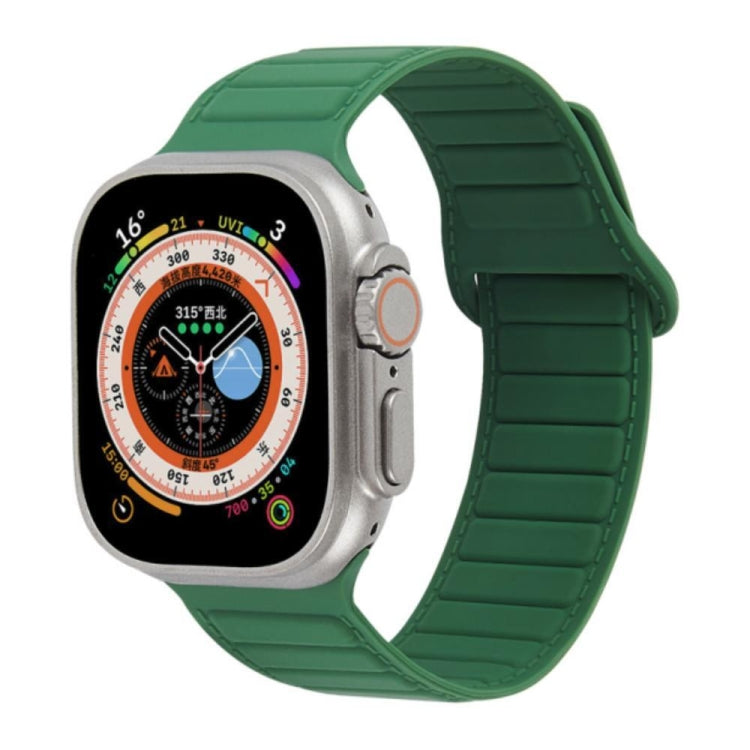 For Apple Watch 38mm Loop Magnetic Silicone Watch Band(Green) - Watch Bands by PMC TechLife | Online Shopping South Africa | PMC TechLife
