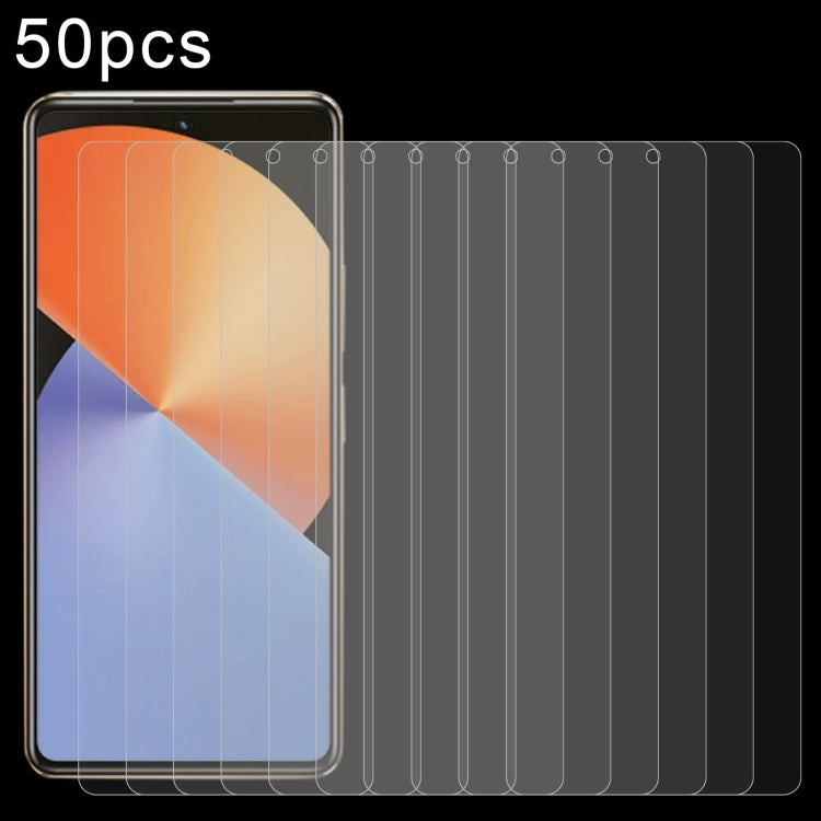 For Infinix Note 30 Pro 50pcs 0.26mm 9H 2.5D Tempered Glass Film - free shipping - PMC TechLife - Order now!