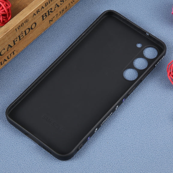 For Samsung Galaxy S10 Astronaut Pattern Silicone Straight Edge Phone Case(Mars Astronaut-Black)