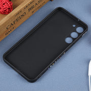 For Samsung Galaxy A91 Astronaut Pattern Silicone Straight Edge Phone Case(Lovely Astronaut-Black)