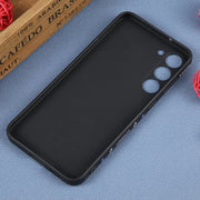 For Samsung Galaxy A73 5G Astronaut Pattern Silicone Straight Edge Phone Case(Mars Astronaut-Black)