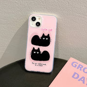 For iPhone 13 Pro IMD Cute Animal Pattern Phone Case(Cat)