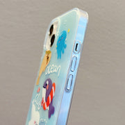 For iPhone 12 Pro Max IMD Cute Animal Pattern Phone Case(Seal)