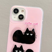 For iPhone 11 IMD Cute Animal Pattern Phone Case(Cat)
