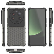 For Xiaomi 13 Ultra Shockproof Honeycomb PC + TPU Phone Case(Black)