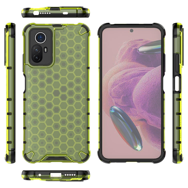 For Xiaomi Note 12S 4G Global Shockproof Honeycomb PC + TPU Phone Case(Green) - free shipping - PMC TechLife - Order now!