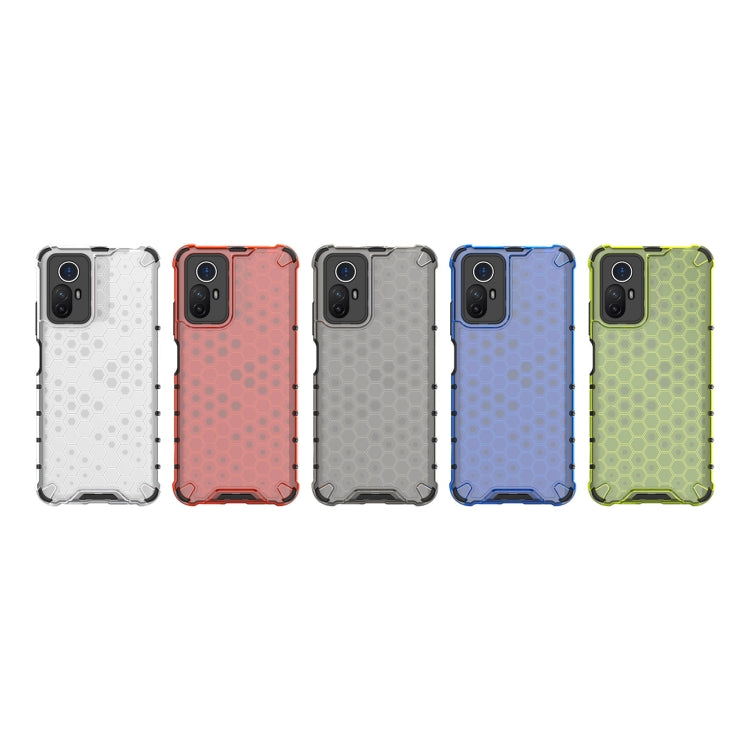 For Xiaomi Note 12S 4G Global Shockproof Honeycomb PC + TPU Phone Case(Green)