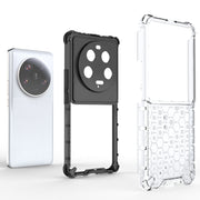 For Xiaomi 13 Ultra Shockproof Honeycomb PC + TPU Phone Case(Black)