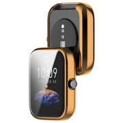 For Amazfit Bip 3 / Bip 3 Pro Universal Full Coverage TPU Electroplating Watch Protective Case(Rose Gold)