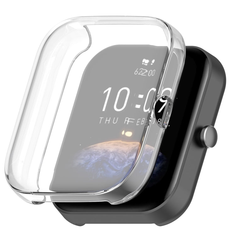 For Amazfit Bip 3 / Bip 3 Pro Universal Full Coverage TPU Electroplating Watch Protective Case(Transparent) - Watch Cases by PMC TechLife | Online Shopping South Africa | PMC TechLife
