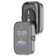 For Amazfit Bip 3 / Bip 3 Pro Universal Full Coverage TPU Electroplating Watch Protective Case(Transparent)