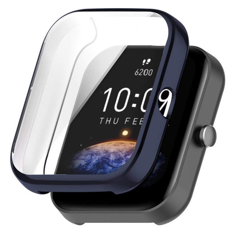 For Amazfit Bip 3 / Bip 3 Pro Universal Full Coverage TPU Electroplating Watch Protective Case(Midnight Blue) - Watch Cases by PMC TechLife | Online Shopping South Africa | PMC TechLife