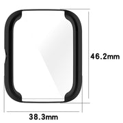 For Amazfit Bip 3 / Bip 3 Pro Universal Full Coverage TPU Electroplating Watch Protective Case(Transparent)