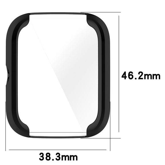 For Amazfit Bip 3 / Bip 3 Pro Universal Full Coverage TPU Electroplating Watch Protective Case(Transparent)