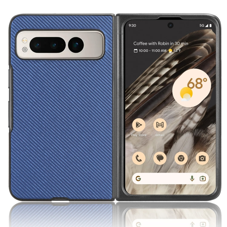 For Google Pixel Fold PU Leather PC Phone Case(Blue) - free shipping - PMC TechLife - Order now!