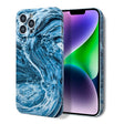 For iPhone SE 2022 / SE 2020 / 8 / 7 Marble Pattern Phone Case(Navy Blue White) - iPhone SE 2022 / 2020 / 8 / 7 Cases by PMC TechLife | Online Shopping South Africa | PMC TechLife