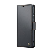 For Samsung Galaxy A52/A52s 5G CaseMe 023 Butterfly Buckle Litchi Texture RFID Anti-theft Leather Phone Case(Black)