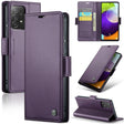 For Samsung Galaxy A52/A52s 5G CaseMe 023 Butterfly Buckle Litchi Texture RFID Anti-theft Leather Phone Case(Pearly Purple) - free shipping - PMC TechLife - Order now!