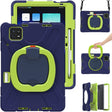 For Xiaomi Pad 6 / 6 Pro Silicone Hybrid PC Tablet Case with Holder & Shoulder Strap(Navy Blue Olivine) -  by PMC TechLife | Online Shopping South Africa | PMC TechLife