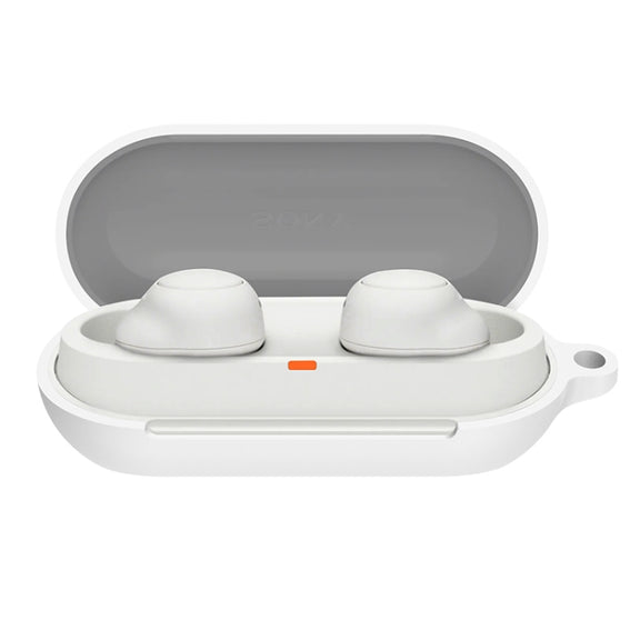 For Sony WF-C700N Bluetooth Earphone Silicone Protective Case(White)