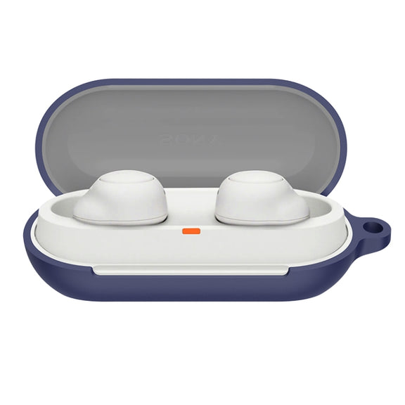 For Sony WF-C700N Bluetooth Earphone Silicone Protective Case(Dark Blue)