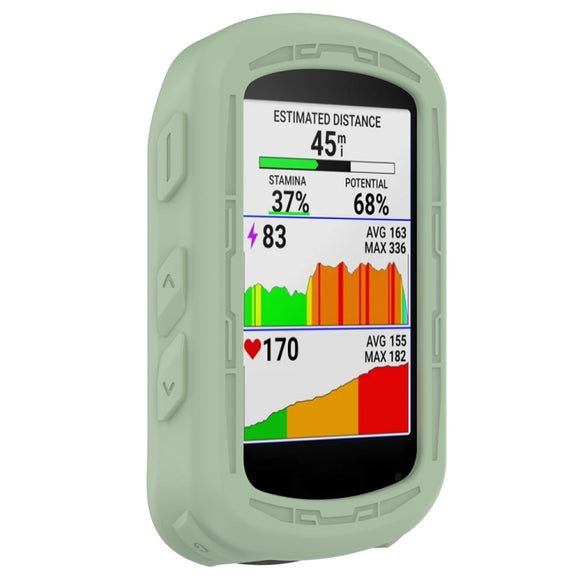 For Garmin Edge 840 / Edge 540 Stopwatch Armor Silicone Protective Case(Green)