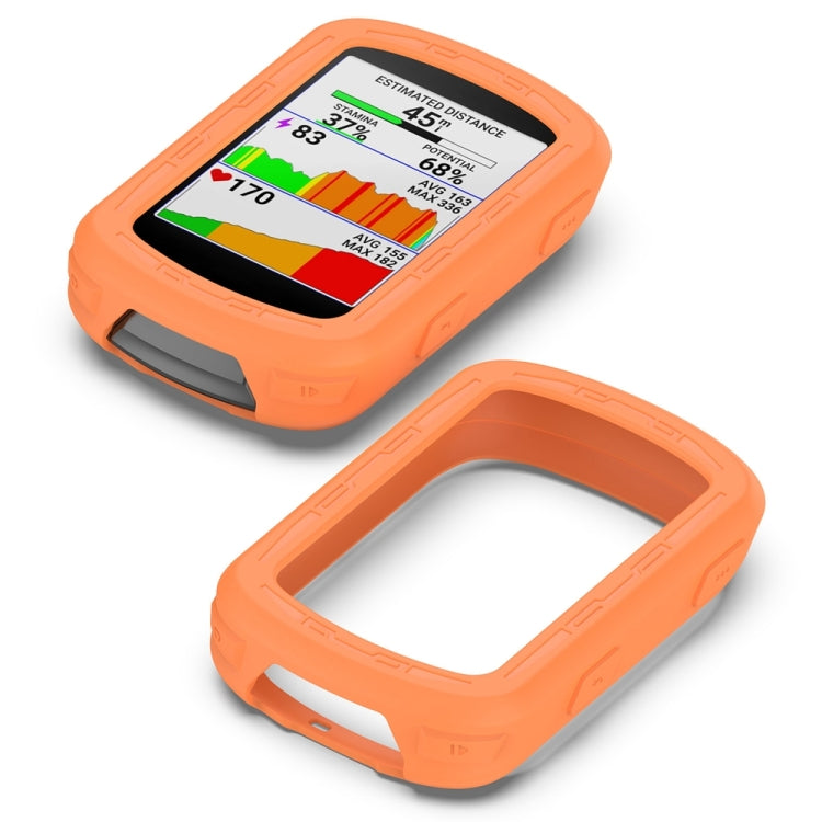 For Garmin Edge 840 / Edge 540 Stopwatch Armor Silicone Protective Case(Orange)