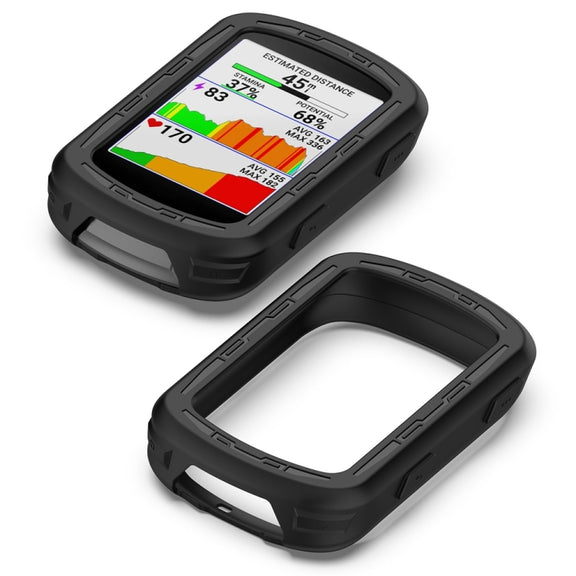 For Garmin Edge 840 / Edge 540 Stopwatch Armor Silicone Protective Case(Black)