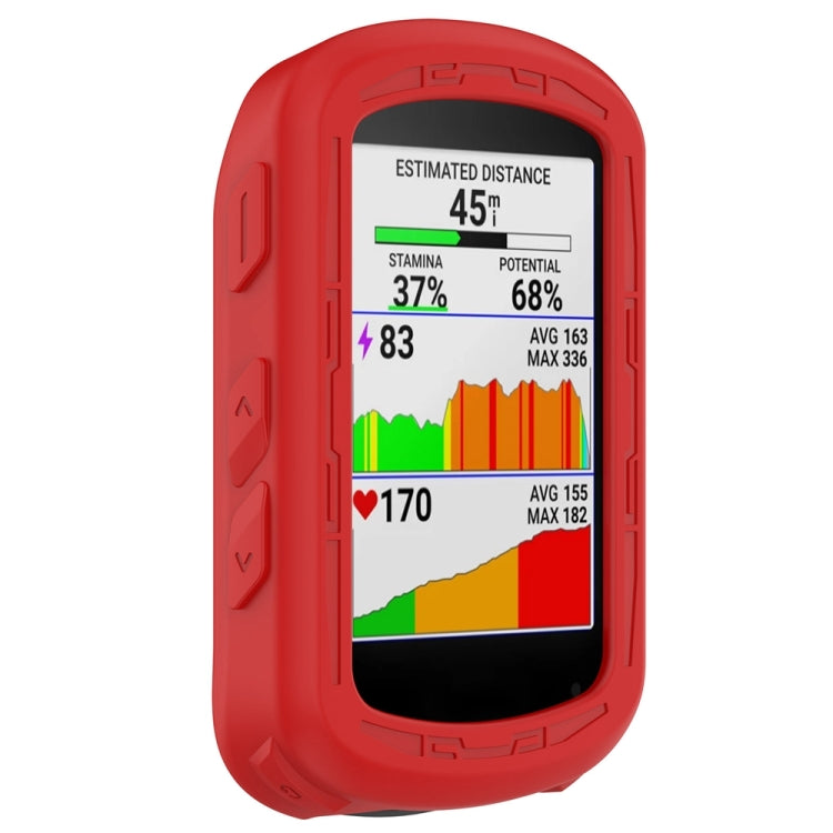For Garmin Edge 840 / Edge 540 Stopwatch Armor Silicone Protective Case(Red)