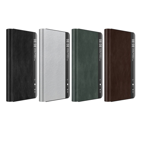 For Huawei Mate X3 Retro Magnetic Side Window View Leather Smart Phone Case(Green)