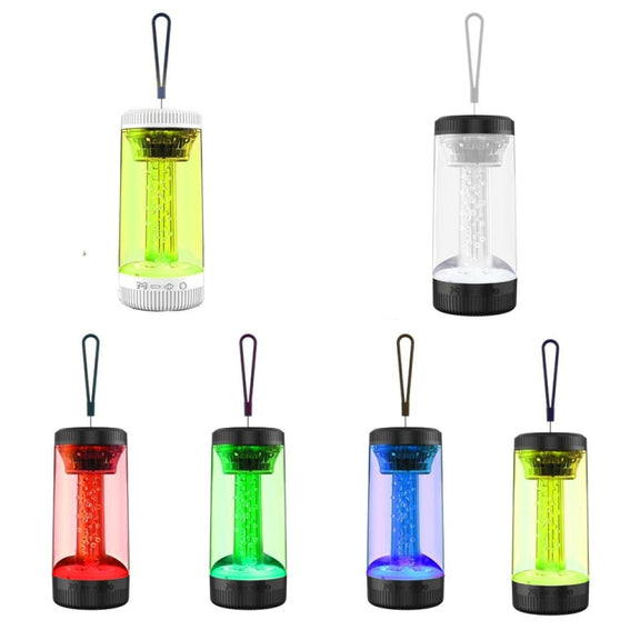 Z15 Portable RGB Atmosphere Light Outdoor Wireless Bluetooth Speaker(White)