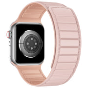 Magnetic Silicone Watch Band For Apple Watch SE 40mm(Pink)