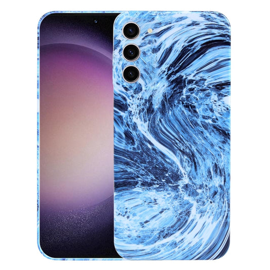 For Samsung Galaxy S23 5G Marble Pattern Phone Case(Navy Blue White) - free shipping - PMC Jewellery - Order now!