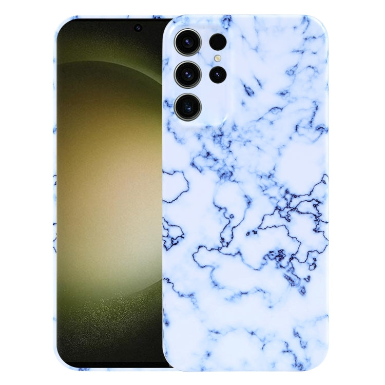 For Samsung Galaxy S23 Ultra 5G Marble Pattern Phone Case(Blue White) - free shipping - PMC Jewellery - Order now!