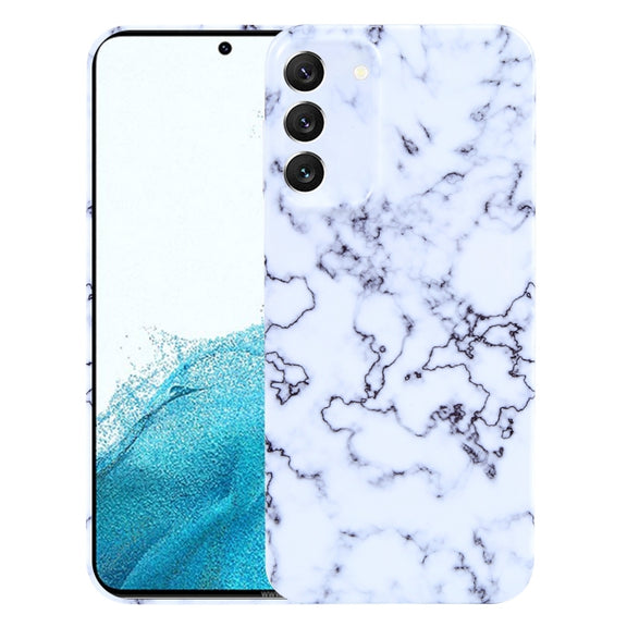 For Samsung Galaxy S22 5G Marble Pattern Phone Case(Green White)