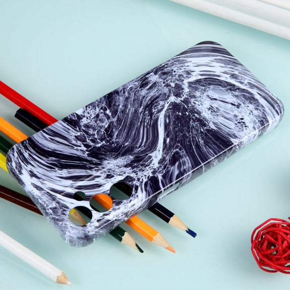 For Samsung Galaxy S22+ 5G Marble Pattern Phone Case(Black White)