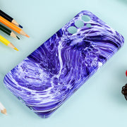 For Samsung Galaxy A54 Marble Pattern Phone Case(Purple White)