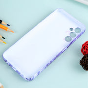 For Samsung Galaxy A54 Marble Pattern Phone Case(Purple White)