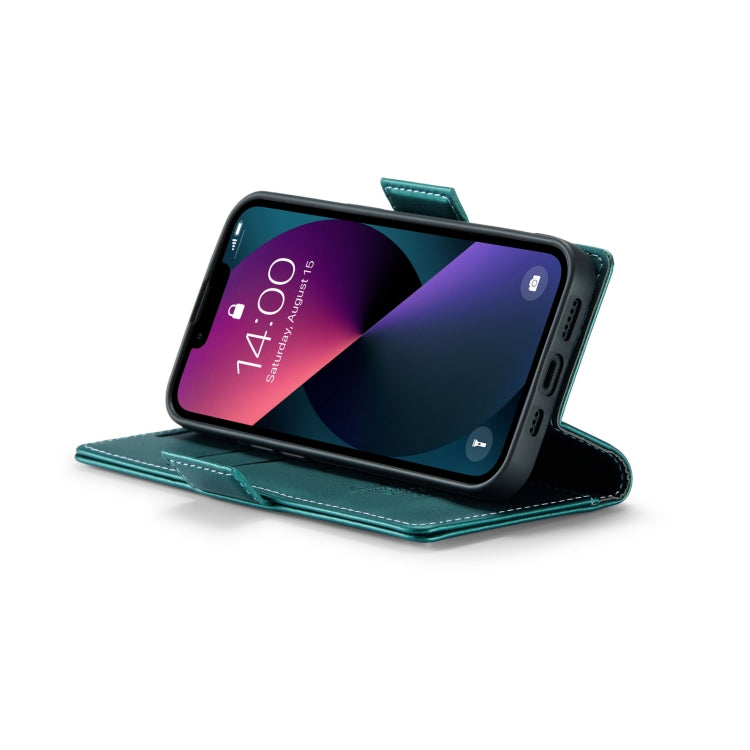 For iPhone 13 mini CaseMe 023 Butterfly Buckle Litchi Texture RFID Anti-theft Leather Phone Case(Pearly Blue) - iPhone 13 mini Cases by CaseMe | Online Shopping South Africa | PMC TechLife | Buy Now Pay Later Mobicred