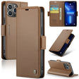 For iPhone 13 Pro Max CaseMe 023 Butterfly Buckle Litchi Texture RFID Anti-theft Leather Phone Case(Brown) - iPhone 13 Pro Max Cases by CaseMe | Online Shopping South Africa | PMC TechLife | Buy Now Pay Later Mobicred