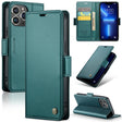 For iPhone 13 Pro Max CaseMe 023 Butterfly Buckle Litchi Texture RFID Anti-theft Leather Phone Case(Pearly Blue) - iPhone 13 Pro Max Cases by CaseMe | Online Shopping South Africa | PMC TechLife