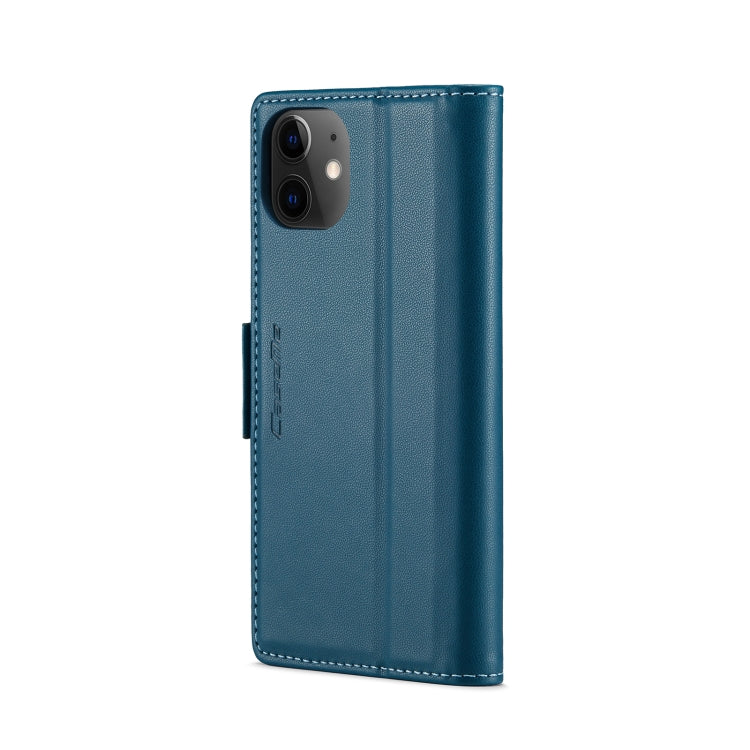 For iPhone 12 mini CaseMe 023 Butterfly Buckle Litchi Texture RFID Anti-theft Leather Phone Case(Blue) - iPhone 12 mini Cases by CaseMe | Online Shopping South Africa | PMC TechLife