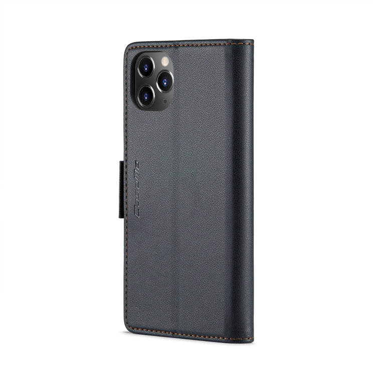 For iPhone 11 Pro CaseMe 023 Butterfly Buckle Litchi Texture RFID Anti-theft Leather Phone Case(Black) - iPhone 11 Pro Cases by CaseMe | Online Shopping South Africa | PMC TechLife | Buy Now Pay Later Mobicred