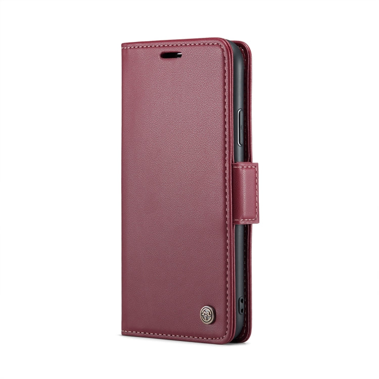 For iPhone XS Max CaseMe 023 Butterfly Buckle Litchi Texture RFID Anti-theft Leather Phone Case(Wine Red) - More iPhone Cases by CaseMe | Online Shopping South Africa | PMC TechLife | Buy Now Pay Later Mobicred