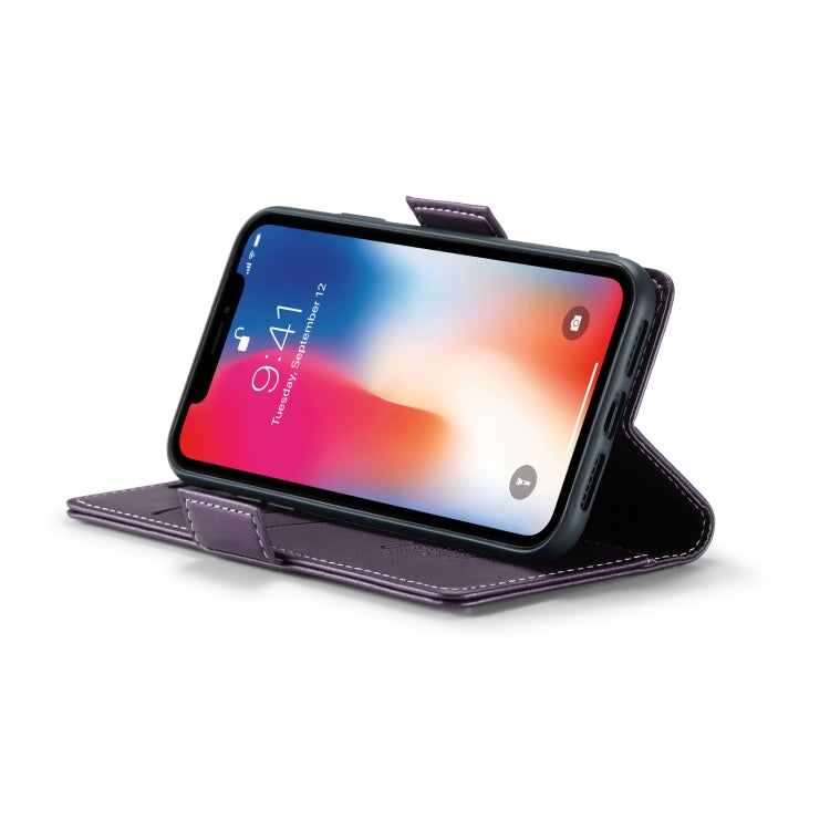 For iPhone XS Max CaseMe 023 Butterfly Buckle Litchi Texture RFID Anti-theft Leather Phone Case(Pearly Purple) - More iPhone Cases by CaseMe | Online Shopping South Africa | PMC TechLife | Buy Now Pay Later Mobicred