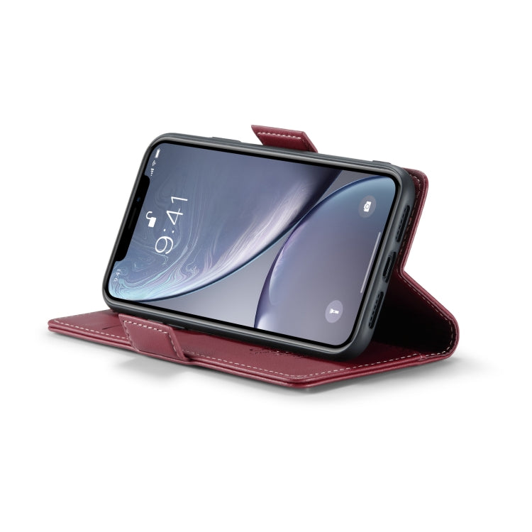 For iPhone XR CaseMe 023 Butterfly Buckle Litchi Texture RFID Anti-theft Leather Phone Case(Wine Red) - More iPhone Cases by CaseMe | Online Shopping South Africa | PMC TechLife