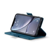 For iPhone XR CaseMe 023 Butterfly Buckle Litchi Texture RFID Anti-theft Leather Phone Case(Blue)