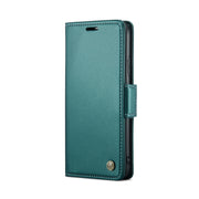 For iPhone XR CaseMe 023 Butterfly Buckle Litchi Texture RFID Anti-theft Leather Phone Case(Pearly Blue)