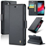 For iPhone 6 Plus/7 Plus/8 Plus CaseMe 023 Butterfly Buckle Litchi Texture RFID Anti-theft Leather Phone Case(Black)